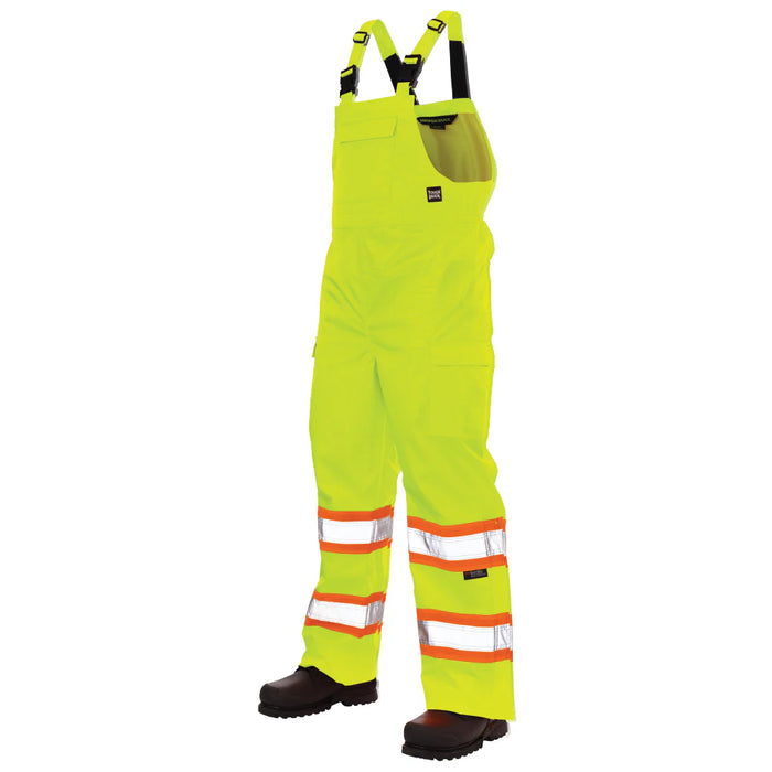 Tough Duck Ripstop Unlined Safety Rain Bib Overall with Adjustable Shoulder Straps - SB04