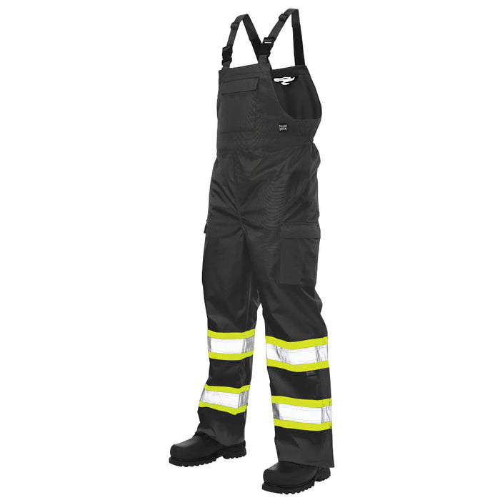 Tough Duck Ripstop Unlined Safety Rain Bib Overall with Adjustable Shoulder Straps - SB04