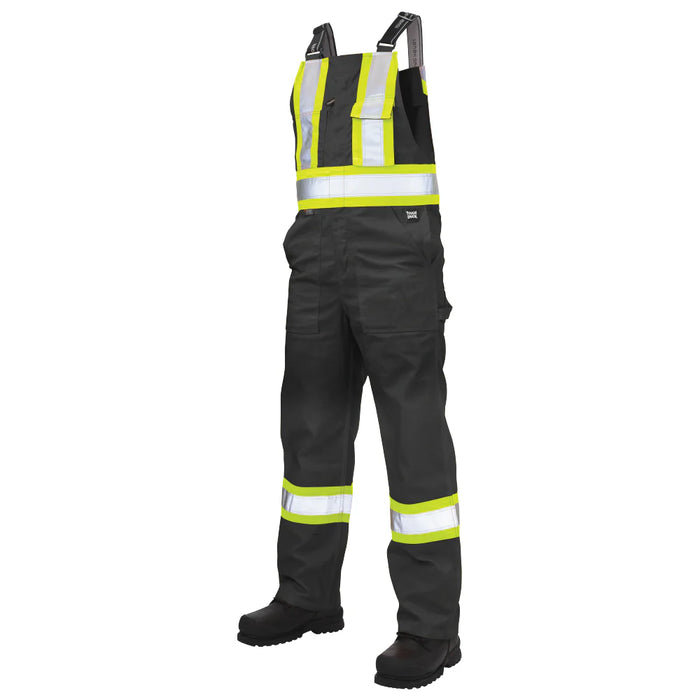 Tough Duck Twill Unlined Safety Bib Overall with Adjustable Shoulder Straps - S769