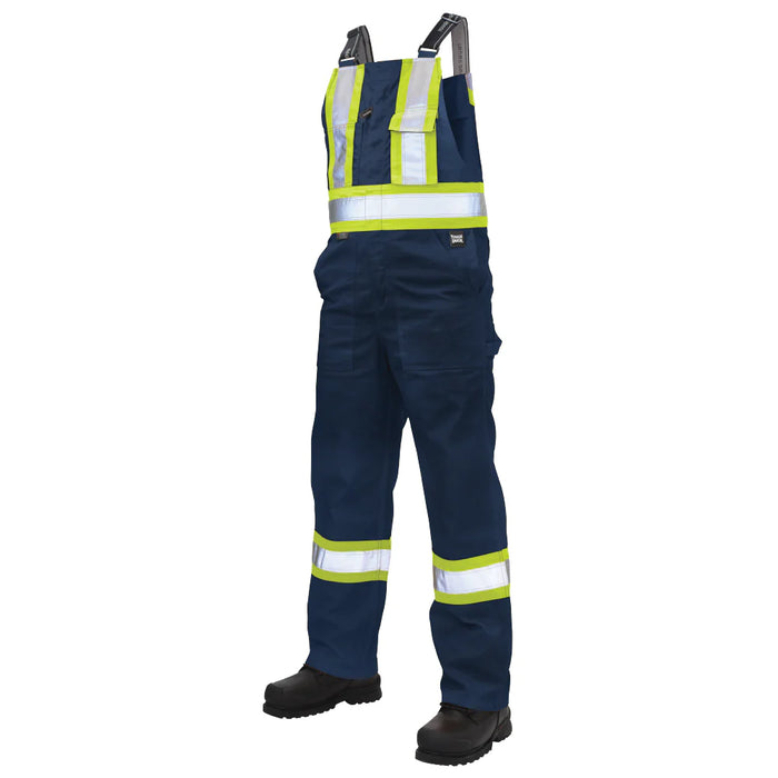 Tough Duck Twill Unlined Safety Bib Overall with Adjustable Shoulder Straps - S769