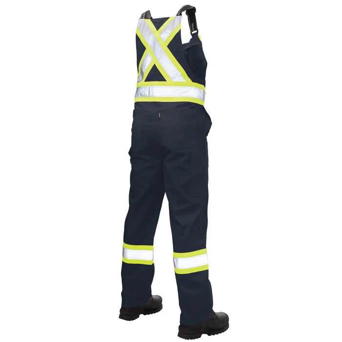 Tough Duck Twill Unlined Safety Bib Overall with Adjustable Shoulder Straps - S769