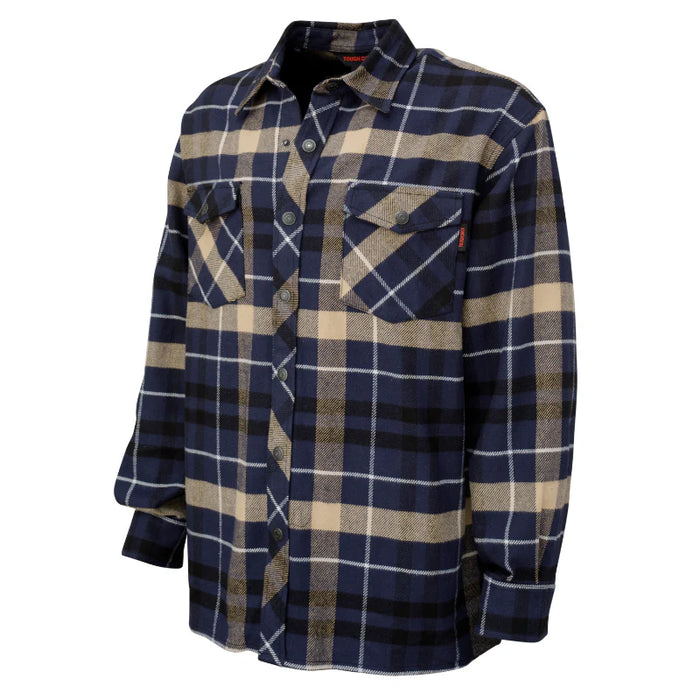 Tough Duck® Heavy Flannel Overshirt with Adjustable Snap Cuffs - WS04