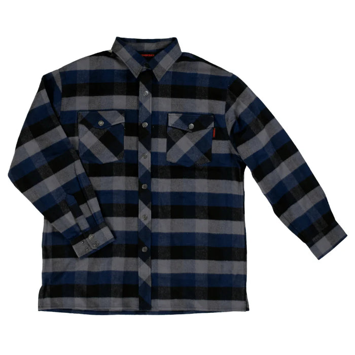 Tough Duck® Heavy Flannel Overshirt with Adjustable Snap Cuffs - WS04