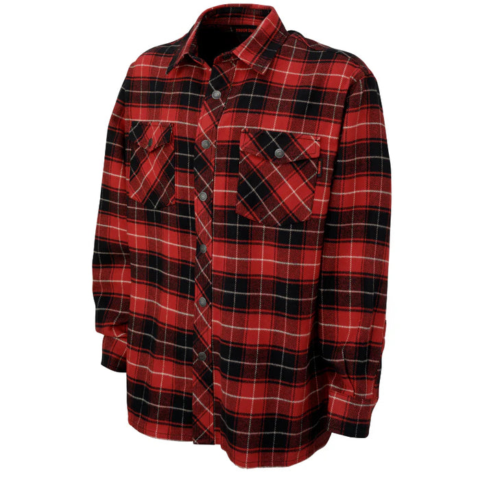 Tough Duck® Heavy Flannel Overshirt with Adjustable Snap Cuffs - WS04