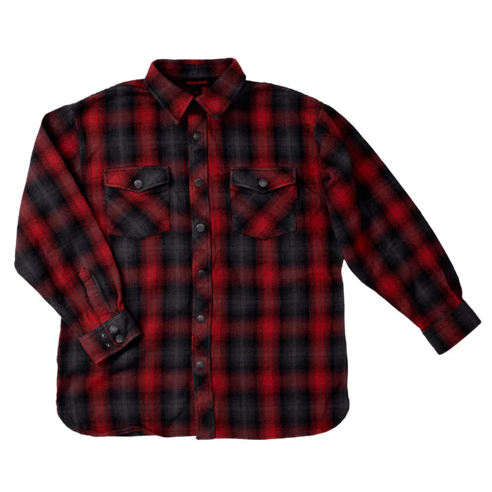 Tough Duck® Heavy Flannel Overshirt with Adjustable Snap Cuffs - WS04