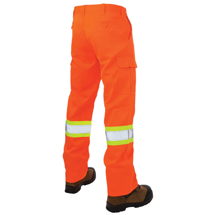 Tough Duck® Relaxed Fit Twill Safety Cargo Work Pant - CSA Compliant - SP01