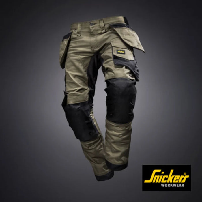 Snickers® Workwear Stretch Work Pants - CORDURA® Knees - Pockets & Tool Holders - Slim Fit - 6241