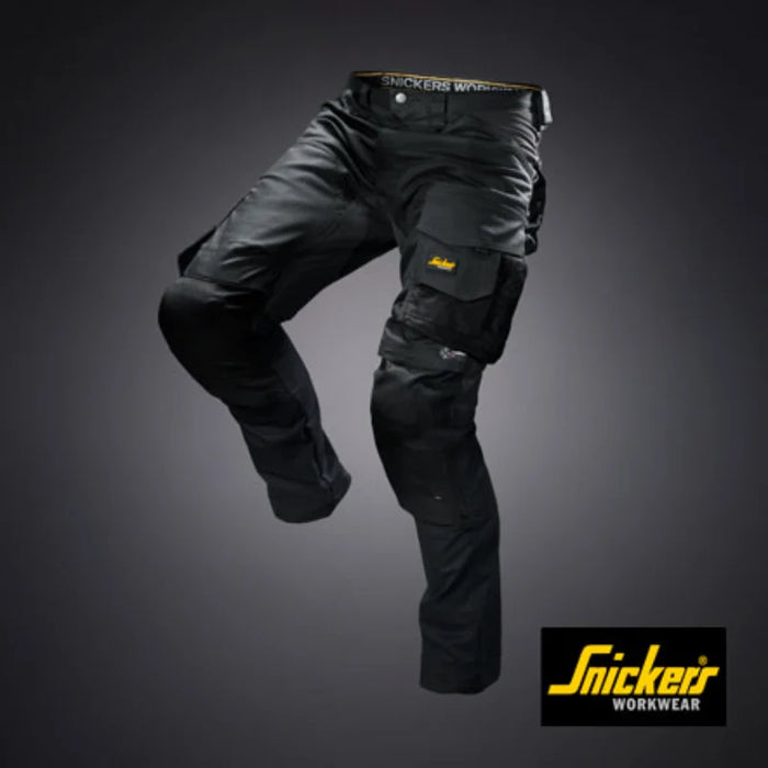 Snickers® Workwear Industrial Stretch Work Pants Tool Holders, CORDURA® Knees & Pre-Bent Legs - Slim Fit - 6341