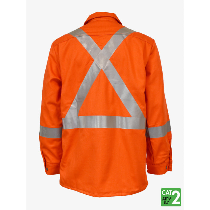 IFR® Deluxe Hi Vis Striped Work Shirt - CAT 2 - 651