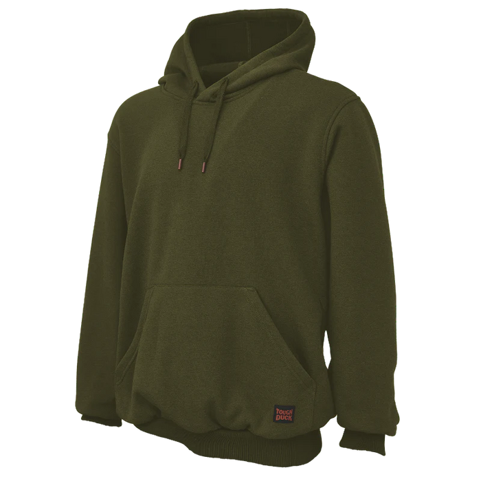 Tough Duck Fleece Pullover Hoodie with Adjustable Drawcord - WJ22