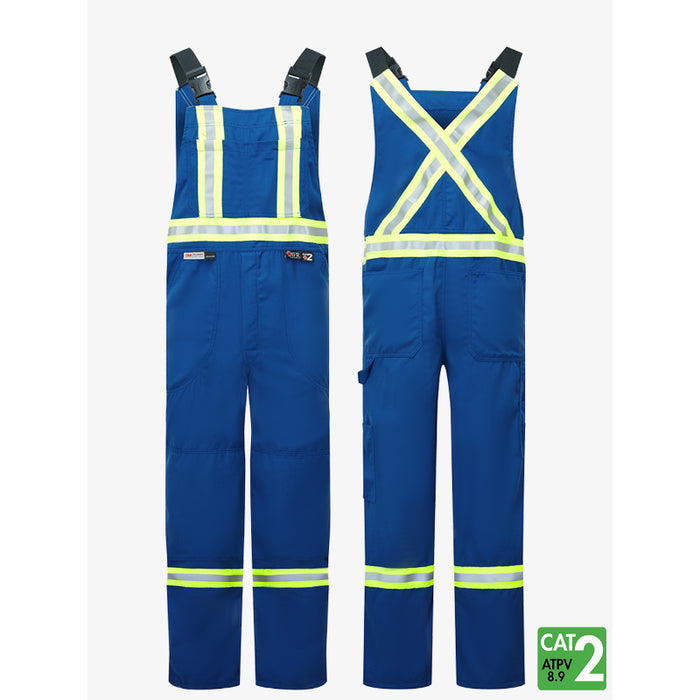 IFR Workwear® Westex® DH Antistat 6.5 oz Bib Pants - Style 122 - Blue