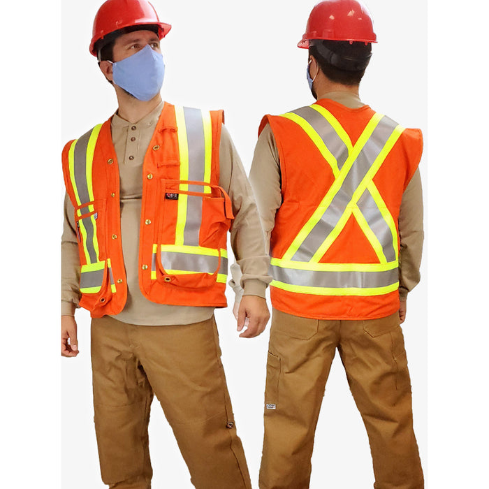 IFR Workwear® Flame Resistant Surveyor Safety Vest - CAT 2 - APTV 8.7 - 1130