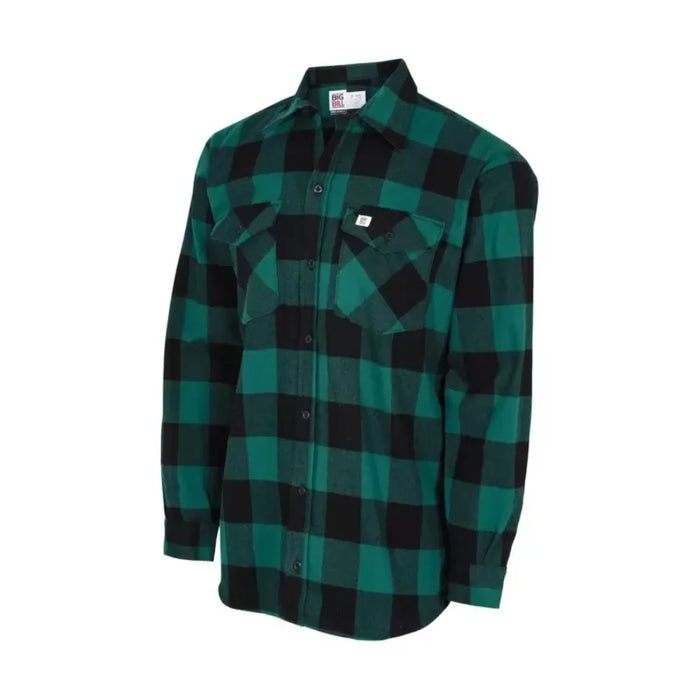 Big Bill Long-Sleeve Premium Flannel Shirt with Half-Zip - 123