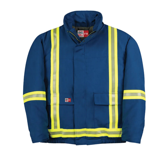 Big Bill Hi Vis Flame Resistant Arctic Bomber with Reflective Material - V405N5