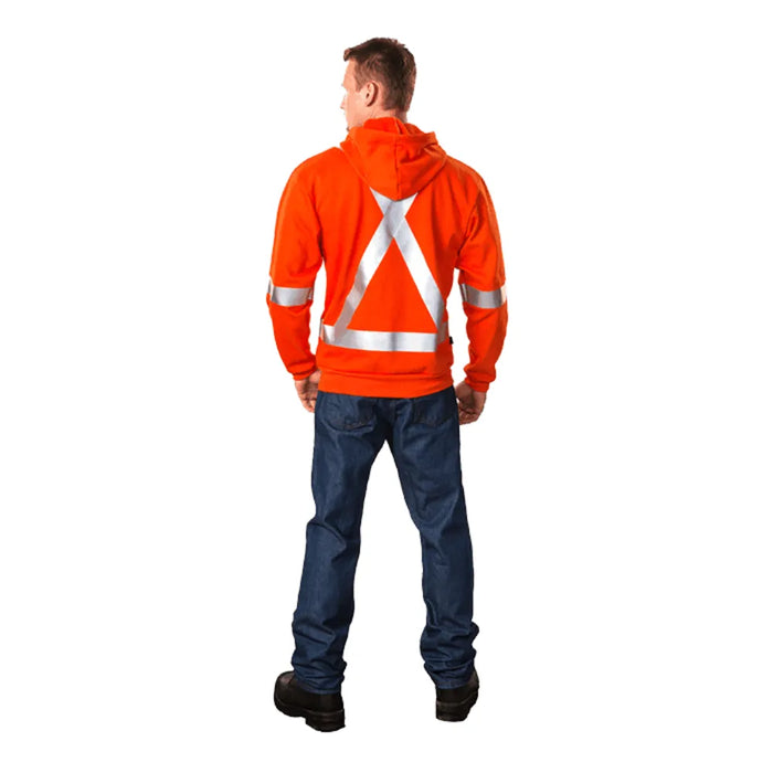 Big Bill® Flame Resistant Hi Vis Hooded Sweatshirt - Zip Front - RT17IT14