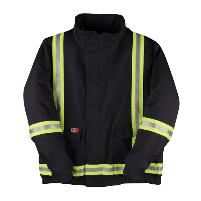 Big Bill Flame Resistant Unlined Jacket with Reflective Material Westex Ultrasoft® - L495US9