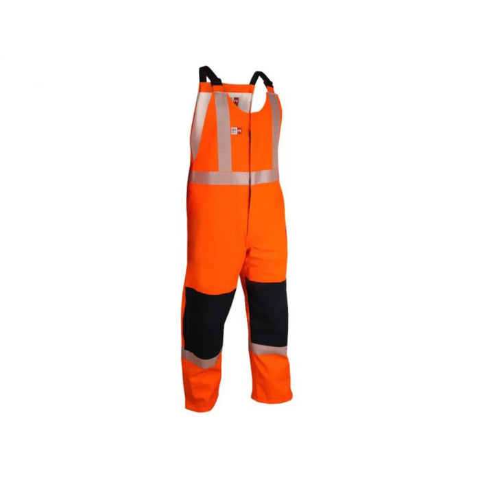 Big Bill® Hi-Vis 100% Waterproof Flame Resistant (FR) Rain Bib Overall - ATPV 29 - 98MTSV