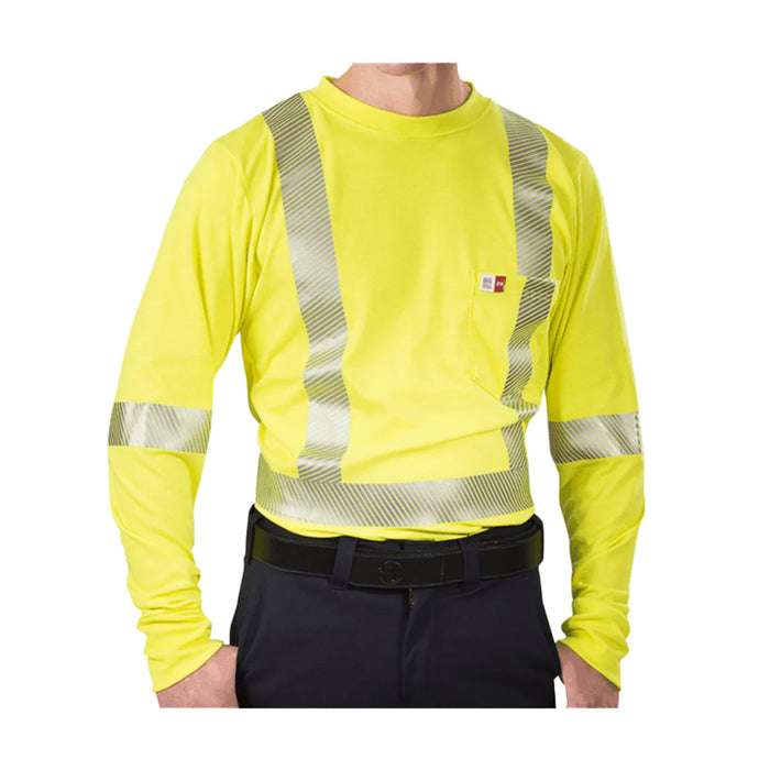 Big Bill® Hi-Vis Flame Resistant (FR) Athletic Performance T-Shirt - ATPV 16.4 - SRT5PY6 - Yellow