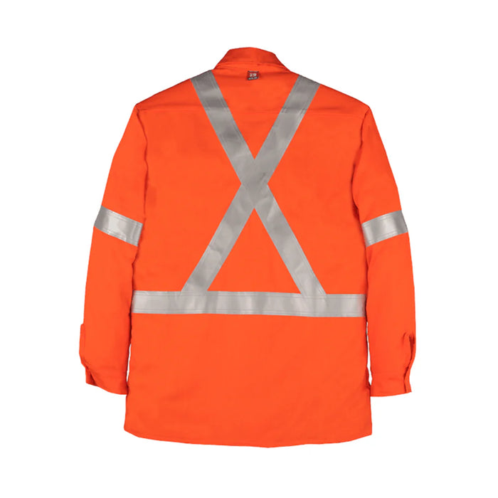 Big Bill® Hi-Vis Industrial Flame Resistant Button Up Work Shirt - ATPV 8.7 - 238US7