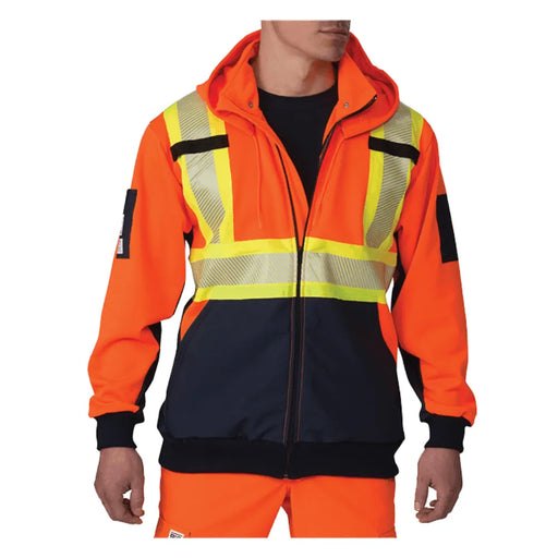 Big Bill High Visibility Zip-Front Hoodie with Reflective Material - CSA Compliant - RT37HVF7