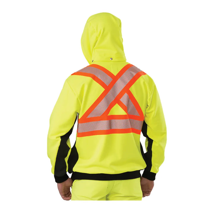 Big Bill High Visibility Zip-Front Hoodie with Reflective Material - RT37HVF7