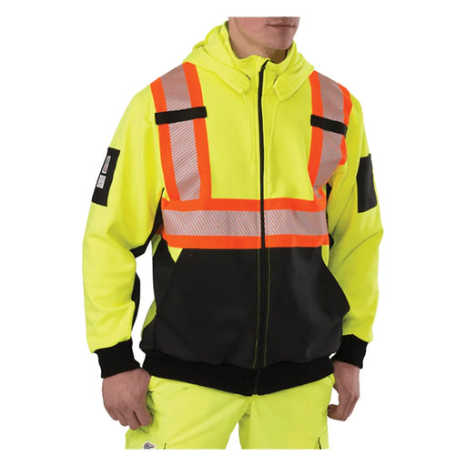 Big Bill High Visibility Zip-Front Hoodie with Reflective Material - CSA Compliant - RT37HVF7