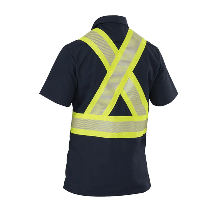 Big Bill Quick Dry High Visibility Short-Sleeve Ripstop Shirt - 134HVP