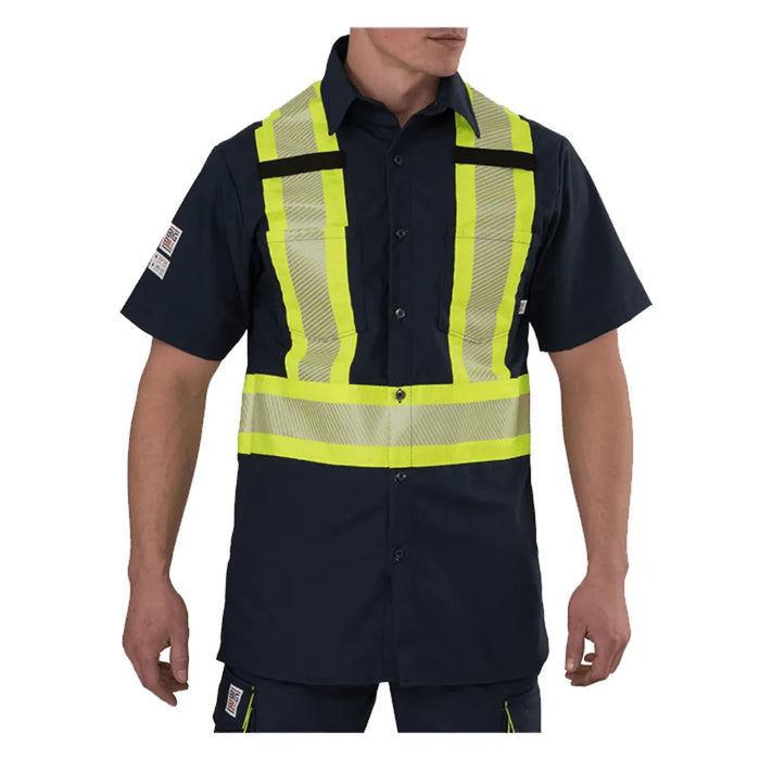 Big Bill Quick Dry High Visibility Short-Sleeve Ripstop Shirt - 134HVP