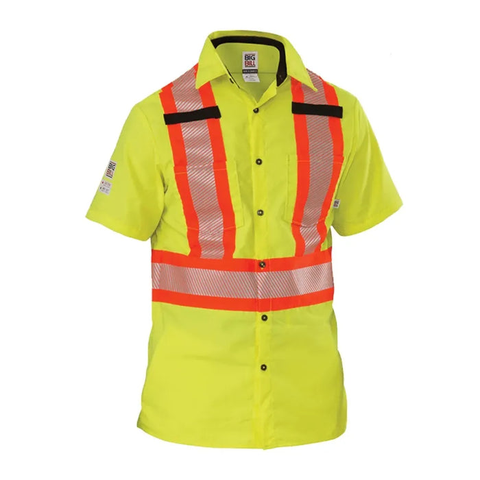 Big Bill Quick Dry High Visibility Short-Sleeve Ripstop Shirt - 134HVP