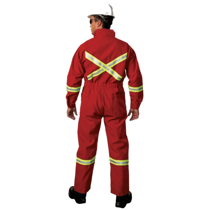 Big Bill® Westex Ultrasoft® Deluxe Flame Resistant (FR) Coverall with Reflective Material - ATPV 8.7 - 1625US7 - Red