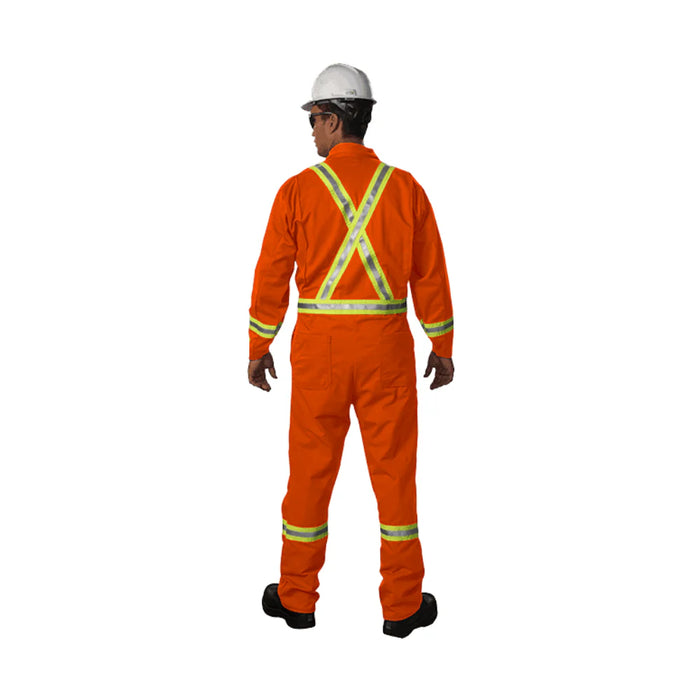 Big Bill® Westex Ultrasoft® Hi-Vis Industrial Flame Resistant (FR) Coverall with Reflective Strip - ATPV 8.7 - 1325US7