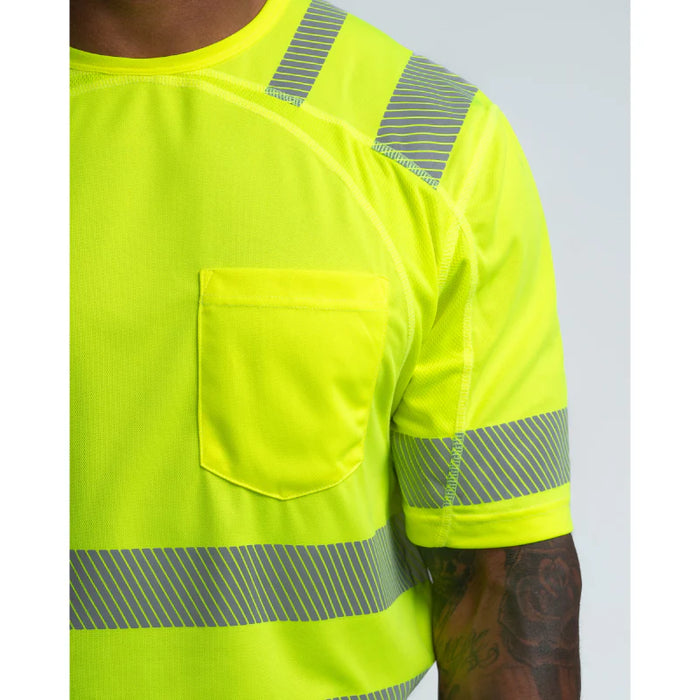 Blaklader® Workwear Hi-Vis Round Neck Short Sleeved T-Shirt - 3490