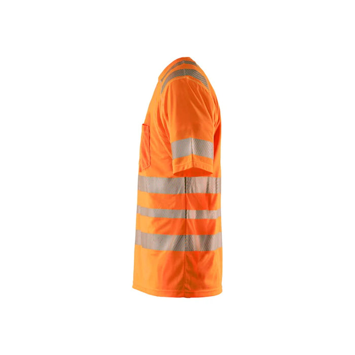 Blaklader® Workwear Hi-Vis Round Neck Short Sleeved T-Shirt - 3490