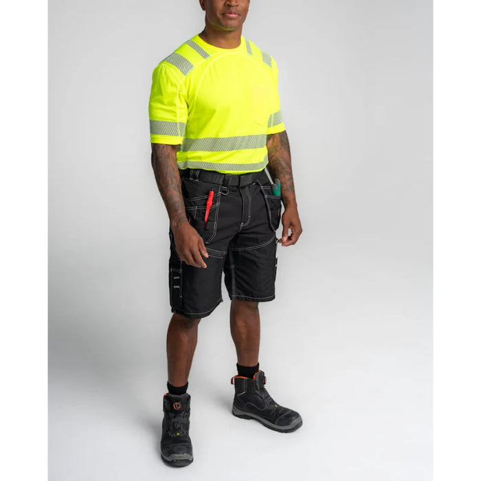 Blaklader® Workwear Hi-Vis Round Neck Short Sleeved T-Shirt - 3490