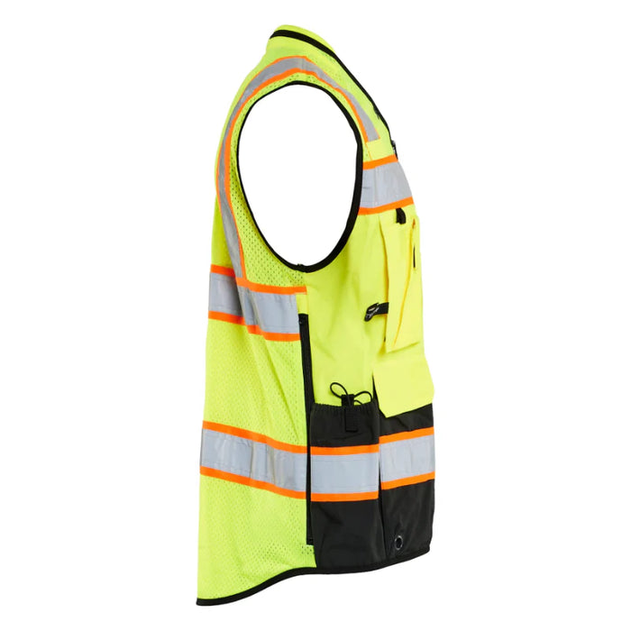 Blaklader® Workwear Hi-Vis Surveyor's Safety Vest - Yellow / Black - 3132