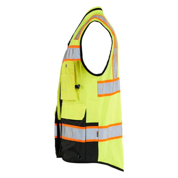 Blaklader® Workwear Hi-Vis Surveyor's Safety Vest - Yellow / Black - 3132