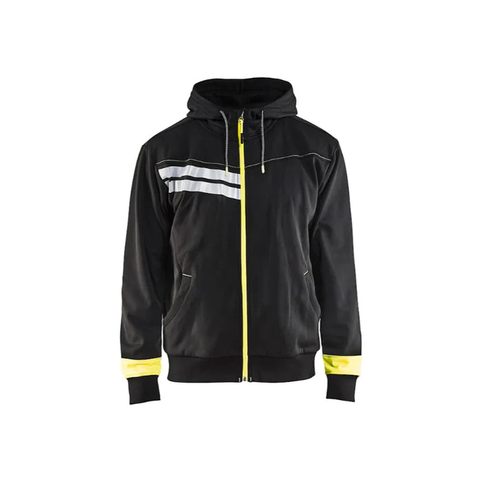 Blaklader® Workwear Visibility Zip Sweatshirt with Hood - Black - 4958