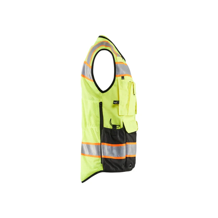 Blaklader® Workwear Women's Hi-Vis Surveyor Vest - Yellow Hi-Vis / Black - 3137