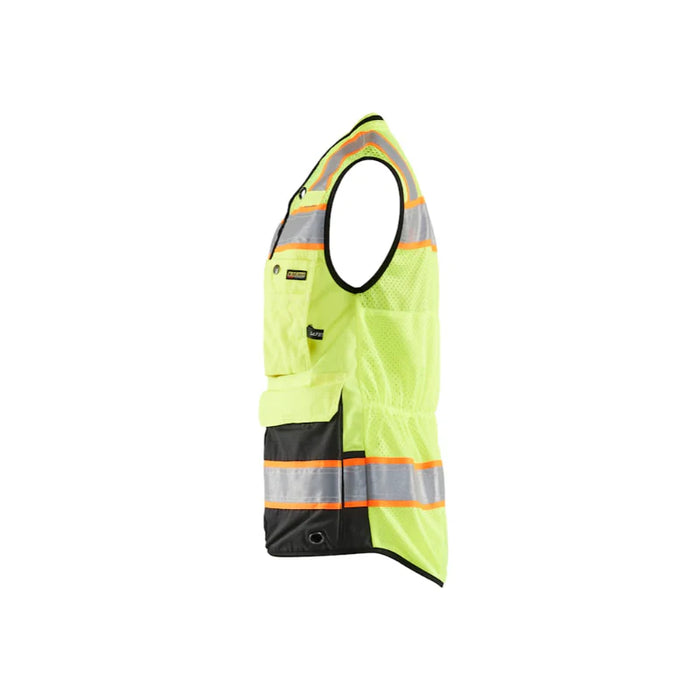 Blaklader® Workwear Women's Hi-Vis Surveyor Vest - Yellow Hi-Vis / Black - 3137