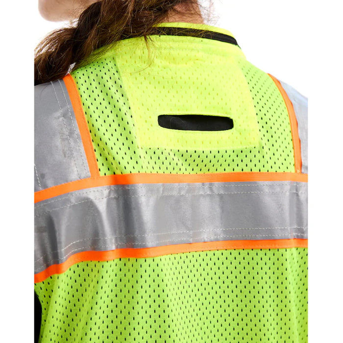 Blaklader® Workwear Women's Hi-Vis Surveyor Vest - Yellow Hi-Vis / Black - 3137