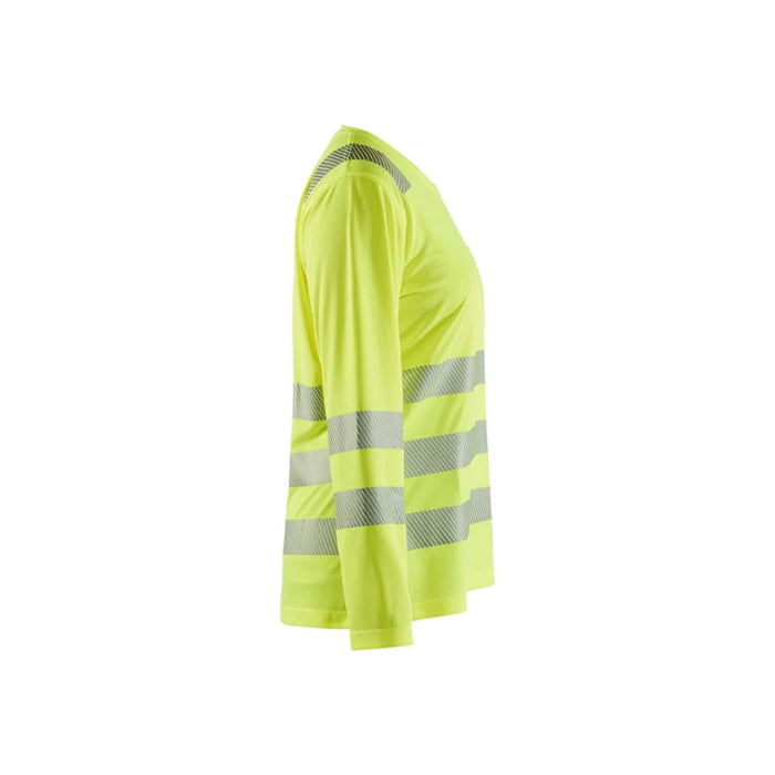 Blaklader® Workwear Women's Hi-Vis V Neck Long Sleeve T-shirt - 3497
