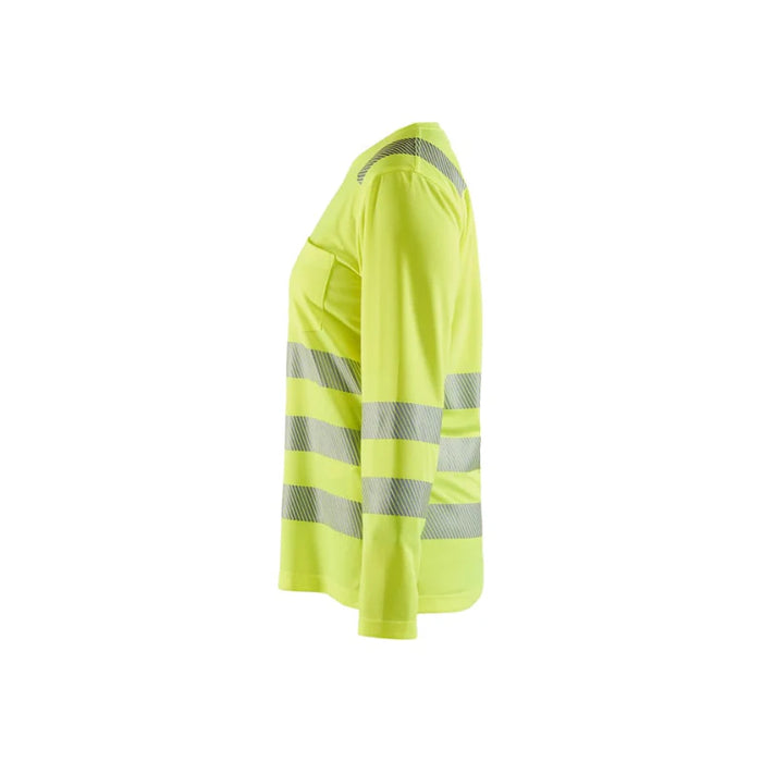 Blaklader® Workwear Women's Hi-Vis V Neck Long Sleeve T-shirt - 3497