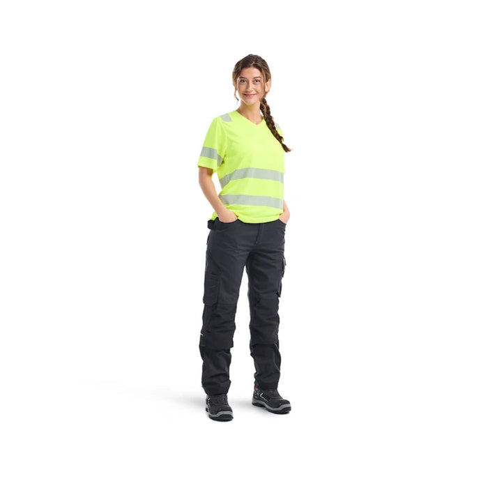 Blaklader® Workwear Women's Hi-Vis T-Shirt With Reflective Tape -  3499
