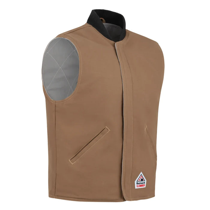 Bulwark® Brown Duck Vest Jacket Liner CAT 4 - LLS8BD