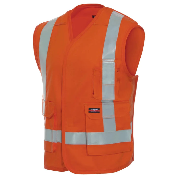Bulwark® Five Point Tearaway FR Vest with Reflective Trim CAT 2 - X-Back - VLVTOR