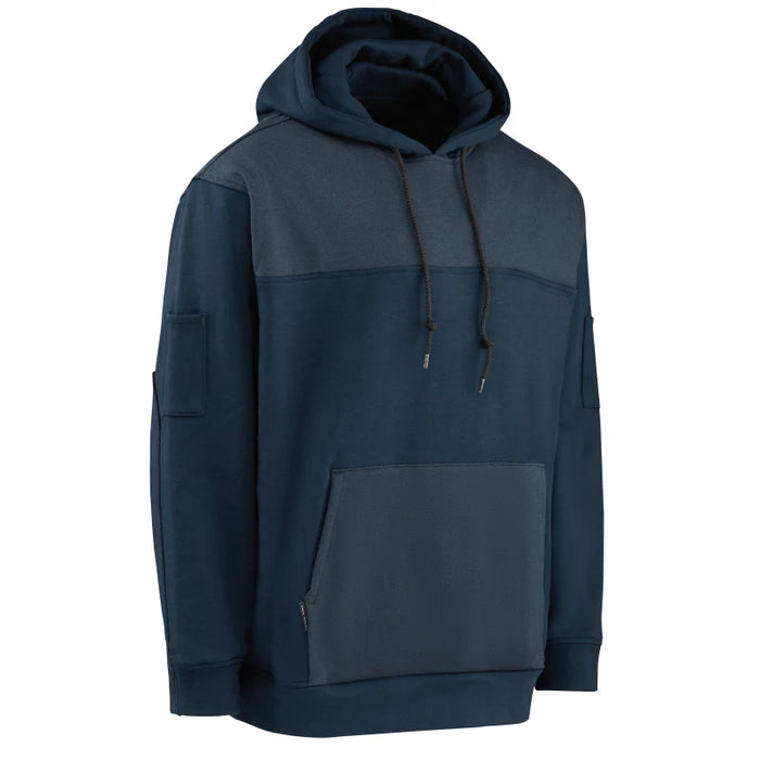 Bulwark® Men's Flame Resistant Durable Fleece Hoodie - Navy - SMM4