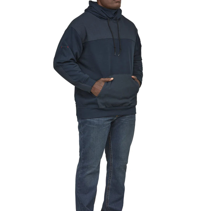 Bulwark® Men's Flame Resistant Durable Fleece Hoodie - Navy - SMM4