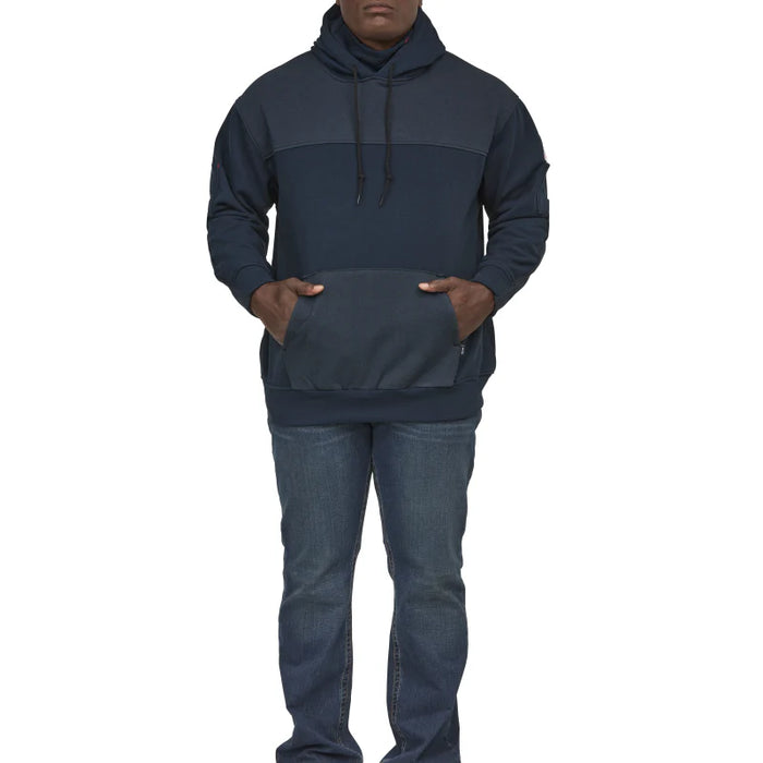 Bulwark® Men's Flame Resistant Durable Fleece Hoodie - Navy - SMM4