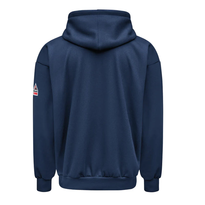 Bulwark® Men's Flame Resistant Full Zip - Hooded Fleece - Navy - SMZ8