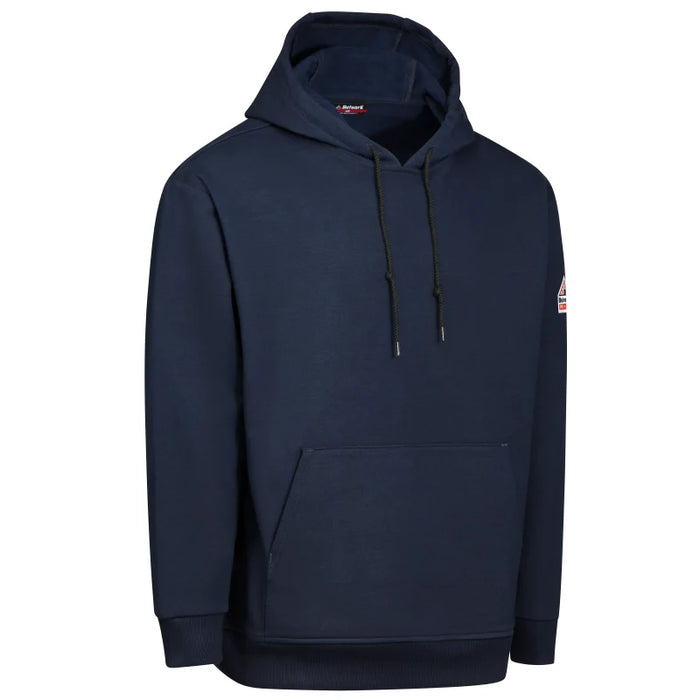 Bulwark® Men's Flame Resistant Pullover Fleece Hoodie  - Navy - SEB4